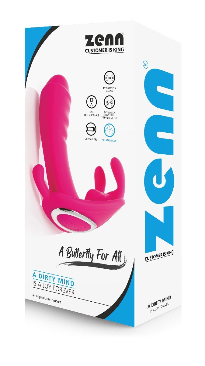 Vibratore Farfalla con stimolazione vaginale perianale e clitorideo - telecomando incluso
