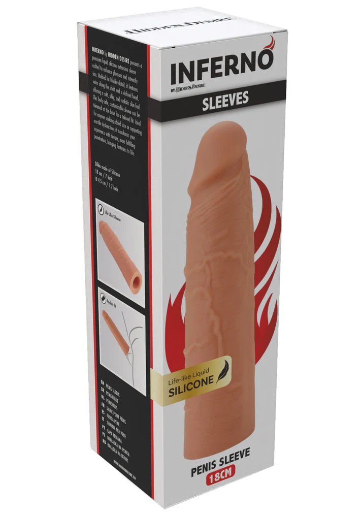 Prolunga in silicone liquido realistica pene indossabile uomo