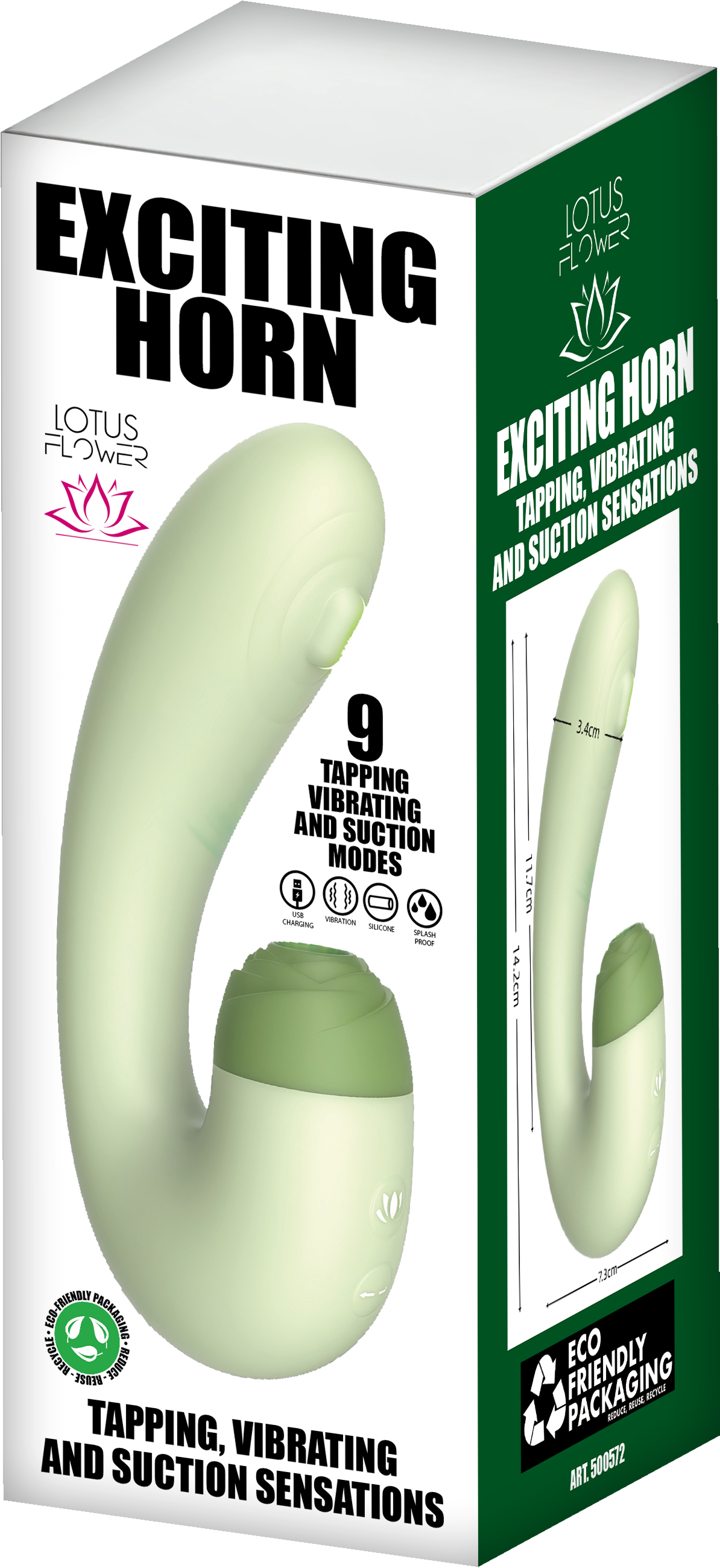 Exciting Horn Vibratore per donna tripla funzione